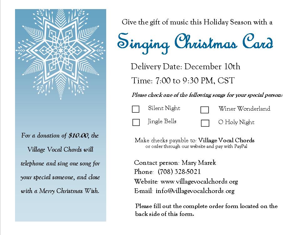 Singing Christmas Cards